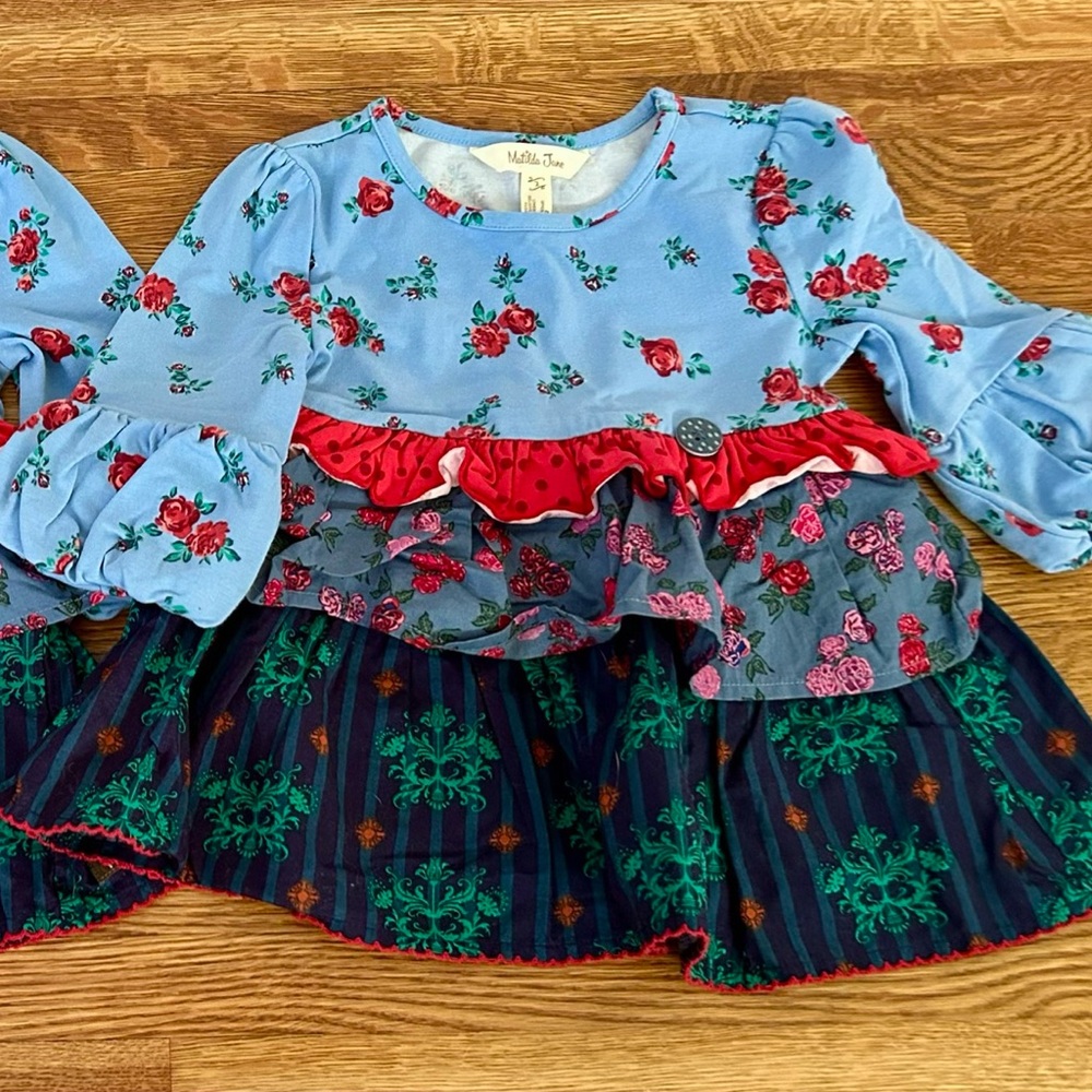 Matilda Jane Floral Ruffled Tiered Dress size 2